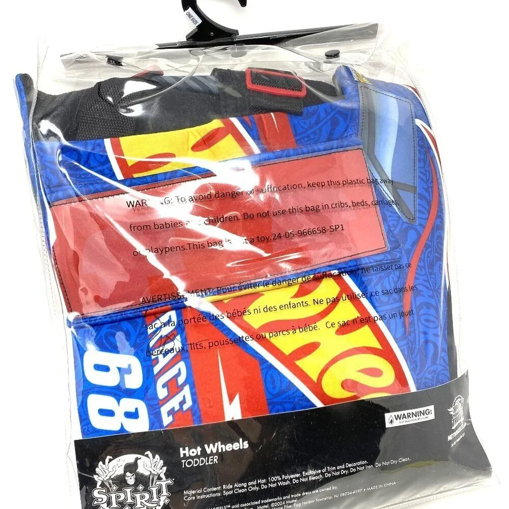 Spirit Halloween Hot Wheels Ride-Along One Size Toddler Costume Pretend Play
